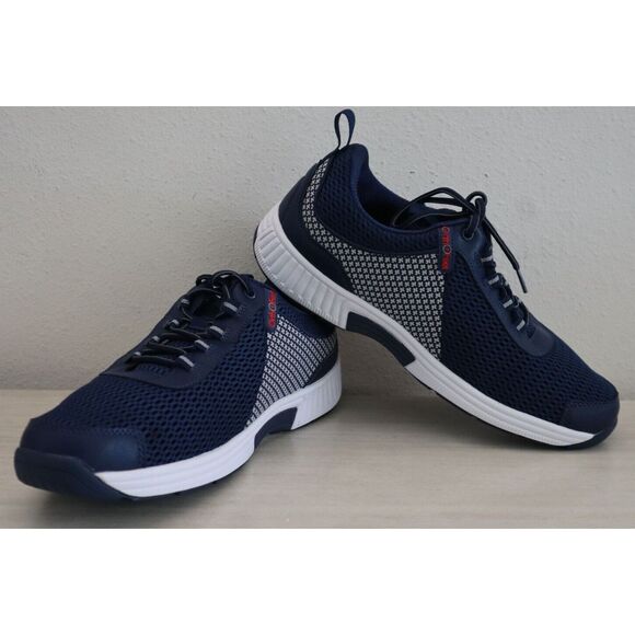 OrthoFeet Men's Sz 11.5D Blue Edgewater Stretch Orthopedic Sneakers - Picture 12 of 13